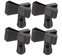 Gatuida 4Pezzi Clip Microfono Professionale per Microfoni Cablaggio e Wireless Materiale Resistente e Facile da Installare Compatibile con Standard Vite