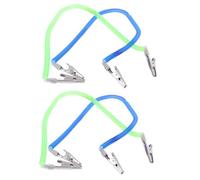 Gatuida 4pezzi Clip Per Tovagliolo Plastica Portabavaglini Regolabili e Leggeri Per Adulti Design Elegante e Facile Da Trasportare Per Viaggi e Occasioni Speciali