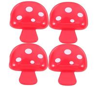 Gatuida 4pezzi Custodia Protettiva Spazzolino Da Viaggio Cover Testa Spazzolino Plastica Resistente Rosso Funzione Antipolvere Portable Per Viaggi Campeggio Bagno