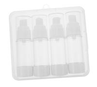 Gatuida 4pezzi Flaconi Pompa Airless da Viaggio per Lozione e Crema Spray Piccolo e Resistente Contenitori Multiuso Vuoti per Liquidi