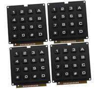Gatuida 4pezzi Modulo Tastiera Matrice Per Microcontrollore Tastiera Esterna Tasti Per Ambienti Industriali Comoda e Resistente Design Compatto Per Spazi Ristretti