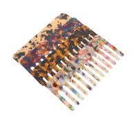 Gatuida 4pezzi Pettine Per Capelli Denti Larghi in Acetato Di Cellulosa Antistatico Di Pettini Laterali Francesi Per Donna Design e Delicato Sui Capelli