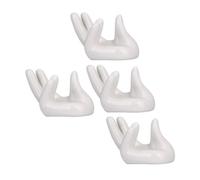 Gatuida 4pezzi Supporto Per Ocarina in Ceramica Base Portatile Con Design Mano Concava Antiscivolo Stand Pratico e Durevole Per Esposizione e Conservazione