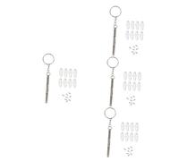 Gatuida 4sets Naselli Silicone Per Occhiali Cuscinetti Per Naso Antiscivolo Con Cacciavite Di Precisione Accessorio Comodo Per Riparazione e Comfort Visivo