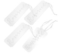 Gatuida 5 Cartelli Segnaposto Riservati per Matrimoni in Acrilico Trasparente Cartelli da Appendere per Sedie Decorazioni per Eventi e Forniture per Cerimonie