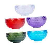 Gatuida 5 pezzi Ciotole per Maschera del Volto in Acrilico Leggere e Portatili per e Miscelazione Maschere Facili da Pulire Colori Casuali Colore Casuale Colore Casuale