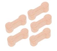 Gatuida 5 pezzi Connettori Binari Treno in Legno di Faggio Accessori e Resistenti per Giocattoli Ferroviari Supporto Solido per Piste Trenino Materiale Naturale e Sicuro per Giochi