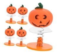Gatuida 5 Pezzi di Zucca rimbalzante per Giocattolo rimbalzante di Halloween Giocattoli salti saltando i Giocattoli a Molla Giocattolo di Salto del Fumetto plastica Arancia