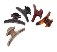 Gatuida 5 Pezzi Fermagli per Chioma Grandi in Plastica Antiscivolo Clip per Chignon Minimalisti per Chioma Spessi e Sottili Accessori Colorati per Styling Quotidiano e Feste