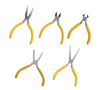 Gatuida 5 pezzi Kit Mini Pinze per Gioielli in Durevole per Fai da Te e Perline Pinzetta Precisione per Charms Bracciali e Manutenzione Elettronica