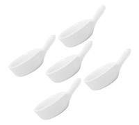 Gatuida 5 Pezzi Set di Ciotoline per Salse in Ceramica 50ml, Bianco | Uso per Condimenti, Servizio Ordinato, Adatte a Viaggio e Pranzo Bento, Stile Semplice e Raffinato
