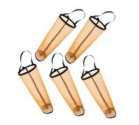 Gatuida 5 Sacchetti Rete Appendere per Palline Tennis Organizer Resistente e Antistrappo Capacità per Palestra e Allenamento Sportivo Colore Giallo