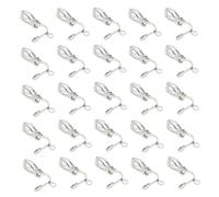 Gatuida 50 pezzi Base per Orecchini Clip in Metallo Resistente Non Piercing Liscia e Lucida Accessori Fai da Te per Orecchini senza Dolore per Creazioni Personalizzate
