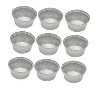 Gatuida 50 pezzi Ciotole in Stagnola Usa e Getta Teglie Rotonde in Alluminio Resistenti ad Temperature per Bbq Forno e Conservazione per Dolci Monoporzione e