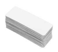 Gatuida 50 Pezzi Etichette Magnetiche Riutilizzabili per Scrittura Targhette Magnetiche Bianche per Organizzazione Aula Ufficio Lavagna Frigorifero Armadietto