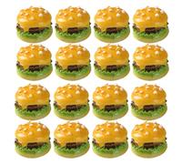Gatuida 50 pezzi in miniatura paesaggio cibo hamburger accessori per casa delle bambole mini giocattoli da cucina hamburger per adulti adolescenti gioco di cucina vacanza gioco di finzione festa di