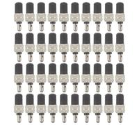 Gatuida 50 Pezzi Nucleo Valvola Tedesca per Bicicletta, Kit Ricambio Stelo Valvola Pneumatico Guarnizione in Gomma, Adatto per Mountain Bike e Bici da Strada, Manutenzione Camere D’aria