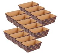 Gatuida 50 Pezzi Pirottini di Carta a Forma di Barca Rettangolari per Cupcake e Muffin, Pirottini da Forno Multifunzione Impilabili in Materiale Cartaceo per Dolci e Dessert, Accessori