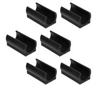 Gatuida 50 Pezzi Tappetini Antiscivolo per Piedi di Tavolo e Sedie Neri in Plastica Resistente, Protezioni per Piedini Riduzione Rumore, Coprigambe per Mobili e Accessori Trampolino,