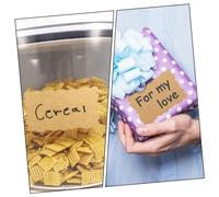 Gatuida 500 pezzi Etichette Adesive Kraft Carta Naturale Etichette Scrivibili per Regali Confezioni Libri e Buste Adesivo Autoadesivo per Personalizzare