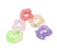 Gatuida 5pezzi Elastici per Capelli Luminosi LED Colorati e Glow in The Dark per Ragazze e Donne Accessori per Feste da Rave e Eventi al Neon