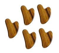 Gatuida 5pezzi Gua Massage Tool Tiger's Eye Piastra Scraping Per Massaggio Facciale e Muscolare Utensile Per Riduzione Stress e Rilassamento Strumento Per Migliorare Circolazione e