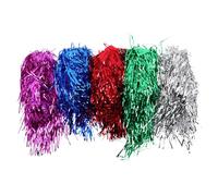 Gatuida 5pezzi Parrucche Pazze Colorate per Donne e Uomo Parrucca di Mardi Gras Lucida Nappe per Halloween Carnevale e Feste Cosplay Oro Blu Rosso Argento e Rosa