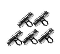 Gatuida 5pezzi Spazzola Portatile per Capelli Autopulente in Plastica Morbida Massaggiatore per Capelluto Spazzola per Shampoo da Doccia per Viaggi e Pulizia Quotidiana