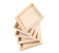 Gatuida 5pezzi Vassoio in Legno Per Puzzle Organizer Da Vassoio Porta-puzzle in Legno Grezzo Per Conservazione e Montaggio Facile