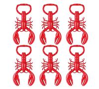 Gatuida 6 apribottiglie in metallo a forma di aragosta | Apribottiglie riutilizzabile, ideale per feste estive, barbecue, feste in spiaggia, inaugurazioni di casa e addii al