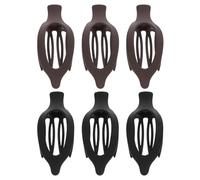 Gatuida 6 fermagli per capelli piatti per donne e ragazze - Fermagli francesi - Accessori per capelli di colore neutro opaco - Design scolpito per lo stile quotidiano