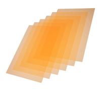 Gatuida 6 Filtri Luminosi in PVC Trasparente Arancione Fogli Diffusori di Luce Colorati per Uso Didattico e Fotografico Pellicole Filtranti Leggere e Resistenti per Teatro Video e
