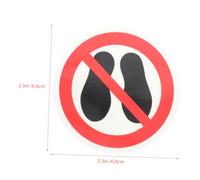 Gatuida 6 pezzi Adesivi Avvertimento Vietato Calpestare Rotondi Etichette Sicurezza Resistenti per Pavimenti Interni ed Esterni Decalcomanie Vinile Durevoli per Prevenzione Incidenti