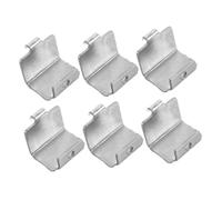 Gatuida 6 pezzi Clip in Metallo per Mensole Frigorifero e Congelatore Supporto Antiscivolo per Organizzazione e Stabilità Facili da Installare per Armadietti e Refrigeratori