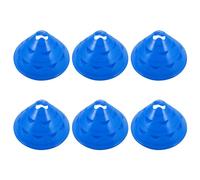 Gatuida 6 Pezzi Coni da Allenamento Sportivi da 6 Pezzi, Marcatori per Campi da Calcio e Basket, Coni di Segnalazione Blu in Materiale Resistente, Leggeri e Stabili per Esercizi di Agilità