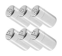 Gatuida 6 pezzi Contenitori Spezie da Viaggio in Acciaio Inossidabile Mini Barattoli e Pepe Portatili con Coperchio Organizer Saliera Compatta per Cucina e Campeggio