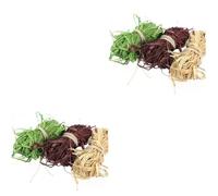 Gatuida 6 Pezzi Materiale di Riempimento per Confezioni Regalo e Scatole | Rafia Decorativa, per Cesti e Omaggi, Accessorio Artigianale, Confezione un Colore per Pezzo