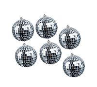 Gatuida 6 pezzi Palla da Discoteca Argentata da Sfere Riflettenti per Feste Matrimoni e Decorazioni Natalizie per e Night Club