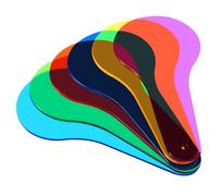 Gatuida 6 Pezzi Piastra Del Filtro Colorato Esperimenti Tavolo Sensoriale Giocattoli Educativi Imparando Le Pagaie Colorate Filtro Colore Palette Scienza Pale Colorate Addominali