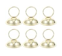 Gatuida 6 Pezzi Porta Segnaposto da Tavolo a Forma di Campanella in Ferro | Espositore per Menù e Fotografie, Stile Elegante e Semplice, Uso Versatile per Sale da Pranzo e Ricevimenti