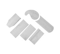 Gatuida 6 Pezzi Raschietti Multiformi in Acciaio al Manganese per Legno Utensili per Raschiatura e Brunatura Mobili Strumenti Ergonomici per Lucidatura e Levigatura Professionale