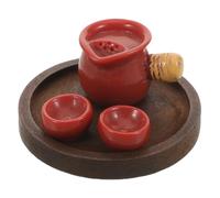 Gatuida 6 set da tè per bambini - Tazza da tè in legno per bambine e bambini - Accessori da cucina per - Giocattolo per giochi di ruolo per piccoli