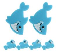 Gatuida 6 spugne da bagno per bambini a forma di animale marino - Spugne morbide a tema squalo per il bagno - Scrubber per doccia a forma di animale carino - Giocattolo da per neonati Scrubber