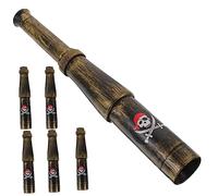 Gatuida 6 Telescopi Pirata Monoculari Per Bambini 3-5 Anni Giocattoli Pirata Leggeri e Portatili Bomboniere Per Feste e Giochi Educativo-scientifici