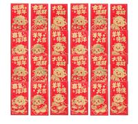 Gatuida 60 buste portafortuna per denaro 2027, con lamina d'oro e | Buste rosse dell'anno della pecora 2027, buste regalo con denaro, per la Festa di , il Capodanno Lunare, matrimoni e