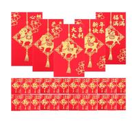 Gatuida 60 buste rosse con il zodiacale della pecora (2027), con stampa | Bustine rosse per il Capodanno lunare cinese, ideali come regalo in denaro per le festività, con dettagli tradizionali e