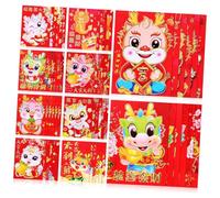 Gatuida 60 pezzi Buste Rosse Anno Zodiacale con Design Cartoon Pacchetti Cerimoniali Tradizionali Cinesi per Capodanno Lunare Atmosfera Festiva e Simbolismo