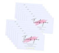 Gatuida 60 pezzi Cartoncini Ringraziamento per Confezioni Regalo Spessa Resistente Design Bianco Adatti per Negozi Piccoli Boutique Ristoranti e Pasticcerie Ampio per Messaggi Personali
