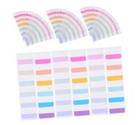 Gatuida 600 Pezzi Segnalibri Adesivi Colorati per Libri con Area Scrivibile Etichette Indice Trasparenti e Resistenti per Note Adesivo Senza Residui per Organizzazione Documenti e Appunti