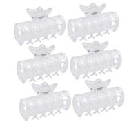 Gatuida 6Pezzi Clip per Chioma per Bigodini Termici in Pps, Pinze Leggere e Resistenti al Calore per Styling Chioma Uomo e Donna, Facili da Trasportare